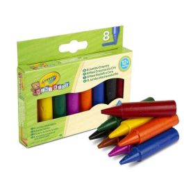 Ceras jumbo colores brillantes caja 8 unds