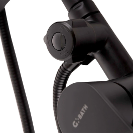 Conjunto Ducha Latón/Zinc-ABS Negro Agua Caliente-Fría Monomando QLI-FA-3019