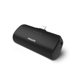 Philips Power Bank con Conector Lightning Directo, 2500 mAh - Recarga Rápida para iPhone y Dispositivos iOS