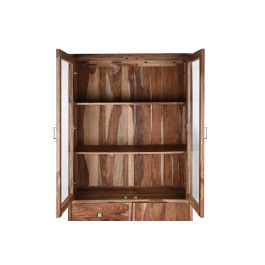 Vitrina DKD Home Decor Marron Natural 42 x 190 x 100 cm Vitrina DKD Home Decor Marron Natural 42 x 190 x 100 cm