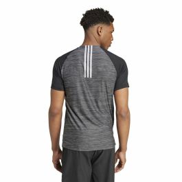 Camiseta de Manga Corta Hombre Adidas Gym+ Training Negro Gris