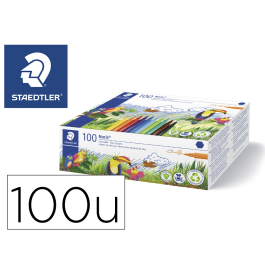 Staedtler Rotulador Noris 326 School Pack 100 Unidades Colores Surtidos Punta Fina Tinta Antiseado Cuerpo Reciclado Precio: 44.5000006. SKU: B1DMD4GR57