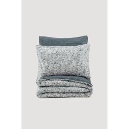 Juego de Cama 220x240 cm Antracita 100% Algodón: Funda Nórdica + 2 Fundas Almohada 60x60 cm - ASI8683743799022