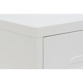 Mesita De Noche Vintage DKD Home Decor Blanco 35 x 51 x 35 cm Mesita De Noche Vintage DKD Home Decor Blanco 35 x 51 x 35 cm