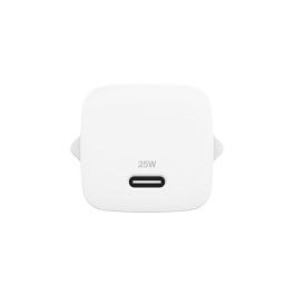 Belkin Cargador de Pared USB-C 25W Blanco con Cable USB-C a USB-C