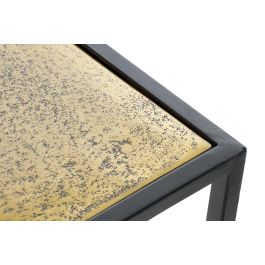 DKD Home Decor Consola Aluminio Dorado Negro 84 x 110 x 25 cm