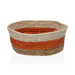Cesta Naranja Ancha VERSA 31x16x39 cm - Fibras de maíz y paja (2 Unidades) Precio: 17.5000001. SKU: B1GX7QTFAC