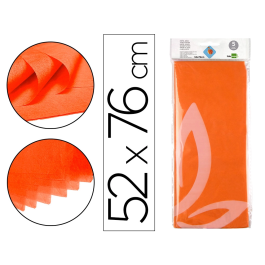 Liderpapel Papel Seda 52x76cm 18g/m2 Naranja Bolsa 5 Hojas Precio: 1.49999949. SKU: B1GJ9DB5FC