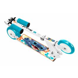 Disney DIS3496276260427 Patinete Plegable STITCH, Freno Pie Trasero, Altura Ajustable