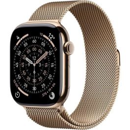 Apple Watch Series 11 GPS + Cellular - 46 mm - Caja de titanio dorado - Correa Milanese Loop dorada - M/L Precio: 1000.49999984. SKU: B155WSYW8Y