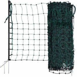 Kerbl KER4018653047804 Red Eléctrica para Conejos RabbitNet, 50 metros de Largo, 65 cm de Alto, Doble Punta, Verde