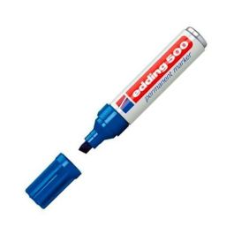 Edding Marcador Permanente 500 Azul, punta biselada 2-7 mm, resistente al agua y al roce (10 Unidades) (10 Unidades) Precio: 25.69000005. SKU: S8421309