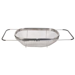 Cook Concept Escurridor con Asas Extensibles de Acero, Adaptable a Fregaderos, 34.5x24.5x11 cm