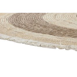 DKD Home Decor Alfombra Boho Natural Beige 150x150 cm