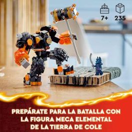 LEGO 71806 Meca Elemental de la Tierra de Cole Ninjago: El Renacer de los Dragones, Set de Construcción Articulado para Niños +7 años
