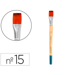 Liderpapel Pincel Nº 15 Punta Plana Pelo Sintético para Pintura Acrílica y Acuarela Certificado FSC Precio: 39.7364. SKU: B1D2VMTDWD