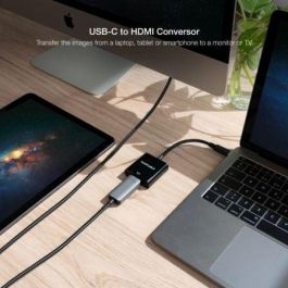Nanocable 10.16.4102-BK Adaptador Conversor USB-C Macho a HDMI Hembra 4K@30Hz 15cm Negro Plug & Play para Macbook Pro Nanocable 10.16.4102-BK Adaptador Conversor USB-C Macho a HDMI Hembra 4K@30Hz 15cm Negro Plug & Play para Macbook Pro