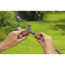 Gardena 18287-20 Kit de derivación para ramal de manguera 13mm (1/2'') y 15mm (5/8''), 3 conectores de riego, conector en Y