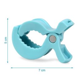 KioKids Pinzas para Muselinas Azul - Pack 4 Unidades