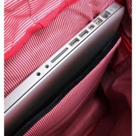 MOCHILA E-VITTA TOURISTER DARK RED - PARA PORTÁTILES HASTA 15,4"-16"/39.11-40.64CM - PANEL TRASERO ACOLCHADO - CIERRE SUPERIOR CON CINCHA