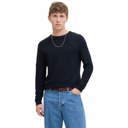 Sudadera sin Capucha Hombre Jack & Jones Jjotto Knit Crew Neck Sky Azul marino