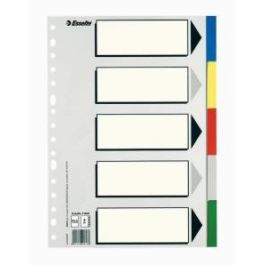 Esselte Separadores 5 Posiciones Folio PP Colores con Carátula Índice Cartón Blanco - Negro Precio: 0.79000053. SKU: BIX11609
