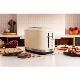 Kitchenaid Tostador para 2 Rebanadas 5KMT2109 EAC Almendra, Ranuras Extraanchas, 7 Niveles de Tueste