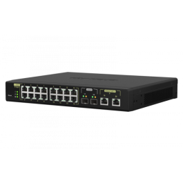 QNAP QSW-M2116P-2T2S switch Gestionado L2 Energía sobre Ethernet (PoE) Negro QNAP QSW-M2116P-2T2S switch Gestionado L2 Energía sobre Ethernet (PoE) Negro