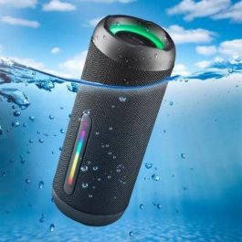 NGS ROLLERFURIA2BLACK Altavoz Portátil Roller Furia 2 Bluetooth 5.3, 30W, IPX7 Resistente Agua, TWS, 9h Autonomía, USB/AUX/TF