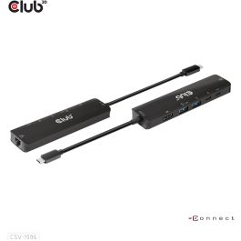 Club 3D CSV-1596 USB-C 6en1 Hub: HDMI, 2xUSB, 2xUSB-C, LAN 4K 120Hz PD100W