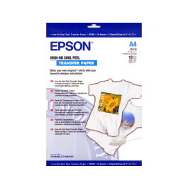 Epson Papel Transferencia Térmica Iron-On A4 124 gr Pack 10 Hojas Precio: 35.50000003. SKU: B1K4X2K33L