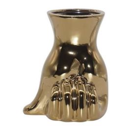 DKD Home Decor Jarron Dorado Gres 12 x 21 x 17 cm Precio: 6.9900006. SKU: S3030831