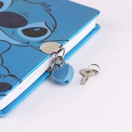 Cerdá Diario con Caja Stitch para Niños y Niñas, Edad 2-8 Años, Varios Idiomas, Color Azul