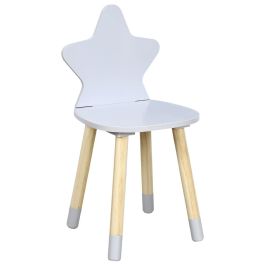 Home Deco Kids Silla Infantil Estrella Gris 28x27 cm h.54 cm Precio: 19.49999942. SKU: B124HD7DYW