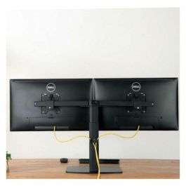 Ewent EW1538 Soporte de Mesa para 2 Monitores hasta 27 Pulgadas, Resorte de Gas, Ajuste Ergonómico, Gestión de Cables