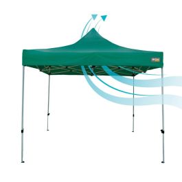 Cenador Aktive Plegable Altura ajustable Acero Poliéster 420D Oxford Verde 300 x 320 x 300 cm Cenador Aktive Plegable Altura ajustable Acero Poliéster 420D Oxford Verde 300 x 320 x 300 cm