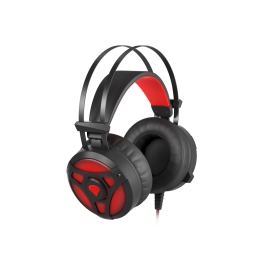 GENESIS Neon 360 Auriculares Gaming Diadema Circumaural Alámbricos USB con Micrófono Boom, Vibración e Iluminación LED Rojo Negro Precio: 20.50000029. SKU: S5604581