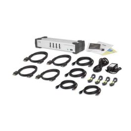 Aten CS1914 Interruptor KVM USB y DisplayPort 3840x2160 Pixeles Negro y Gris