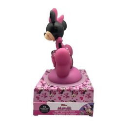 Disney Minnie Lámpara 3D con Despertador y Luz Nocturna, Licencia Oficial Kids Licensing, 27x13x13cm