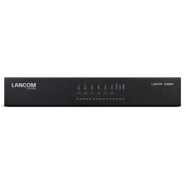 LANCOM 2100EF Router Gigabit Switch 3 Puertos RJ-45, 2x SFP+, 2x USB 3.2, VoIP RTP/SIPS/SRTP, Firewall, VLAN 1U Negro