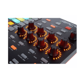 AkaiPro APC40 Mk2 Controlador USB MIDI para Ableton Live con Matriz de Clips 5x8 RGB y 9 Faders Asignables