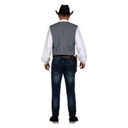 My Other Me Disfraz Chaleco Vaquero Gris para Adulto Talla M - 100% Poliéster