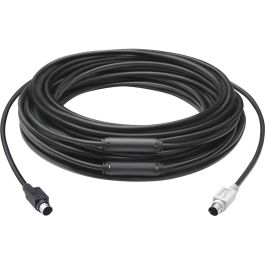 Logitech 939-001490 Cable Extensor GROUP EXTENDER de 15m para videoconferencia, Conectores Mini-DIN Macho/Macho, Negro