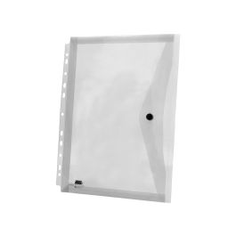 Carpeta Liderpapel Dossier Broche 36664 Polipropileno Din A4 Pack De 5 Incolora Transparente Multitaladro