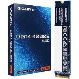 GIGABYTE Gen4 4000E SSD M.2 500 GB PCI Express 4.0 NVMe 3D NAND para PC Lectura 3600 MB/s Escritura 3000 MB/s