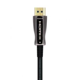 Aisens A153-0519 Cable HDMI 2.1 AOC Ultra Alta Velocidad 8K@60Hz 4K@120Hz 48Gbps Macho-Macho 30m Negro con HDR y eARC