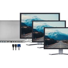 LogiLink UA0373 Estación de Conexión USB-C 11 en 1 PD 100W Plata