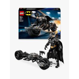 LEGO 76273 DC Batman: Minifigura de Batman y motocicleta Bat-Pod para construir