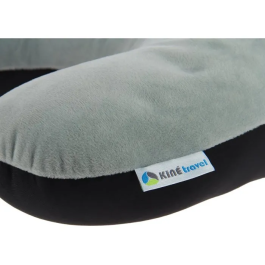 Kine Travel Cojín de Viaje y Nuca 2 en 1, Almohada Extra para Espalda, 37 x 29 x 10 cm, Microperlas, Tela Suave