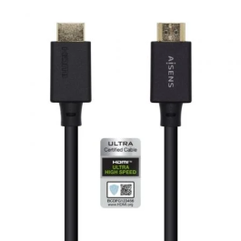 Aisens Cable HDMI V2.1 Premium Alta Velocidad HEC 8K@60Hz 48Gbps Macho-Macho Negro 3.0m Precio: 7.49999987. SKU: B1CRYGS34C